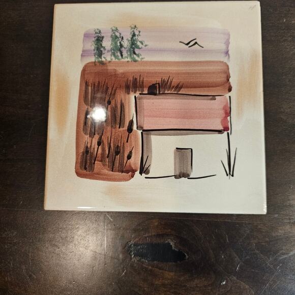 Cristina Fortini Signed Hand Painted Tiles - 3 - Picture 1 of 5